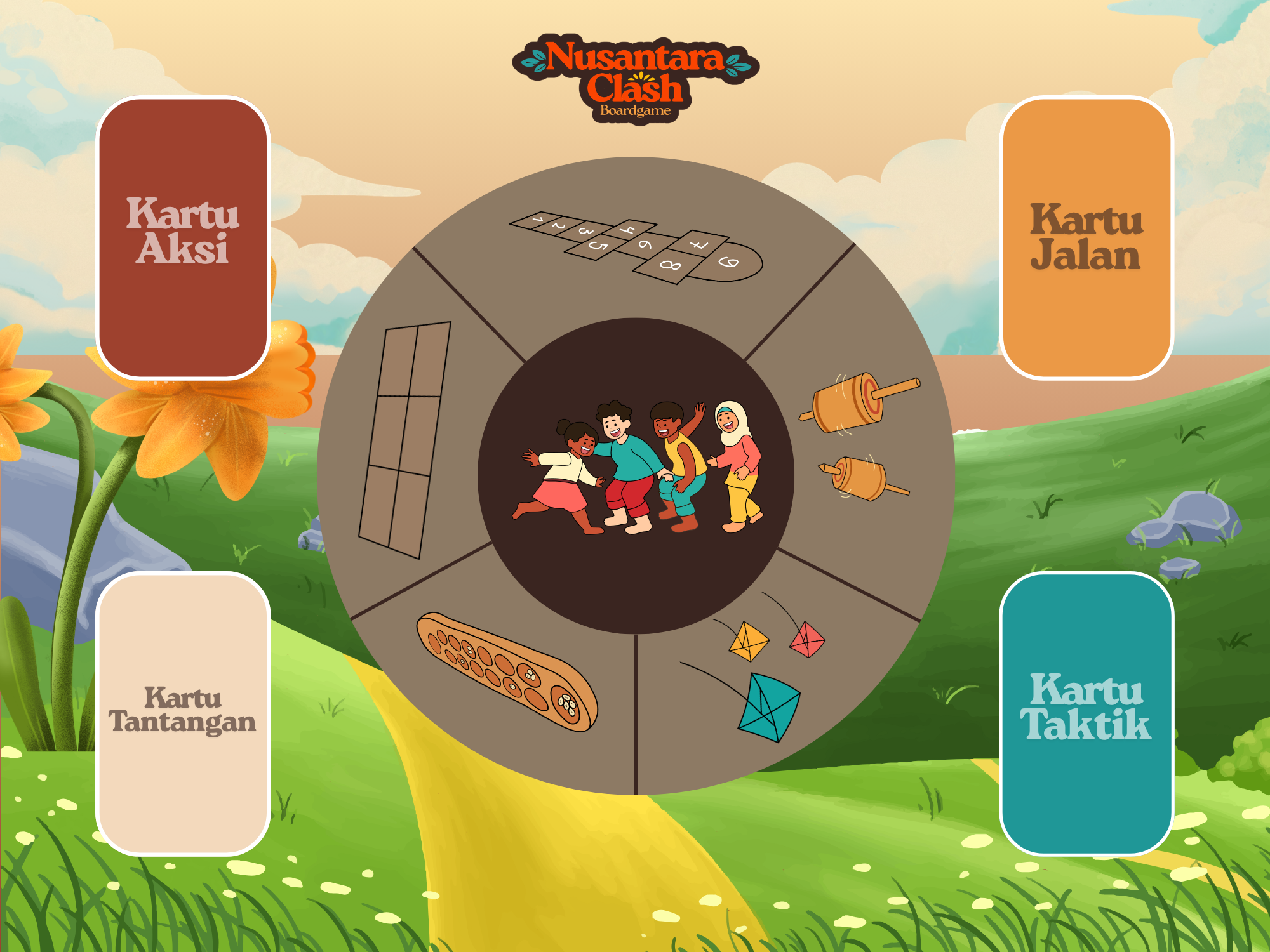 Nusantara Clash Board Game
